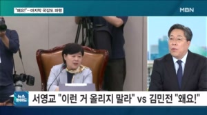 김민전이 띄운 자료에 "허위 사실!" "왜요!"…법사위 고성 오간 이유는? [뉴스와이드]