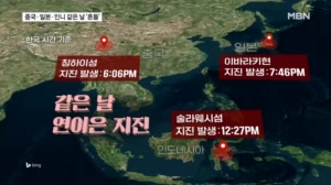 중국 칭하이서 6.3 강진…하루 새 일본·인도네시아도 잇달아 '흔들'