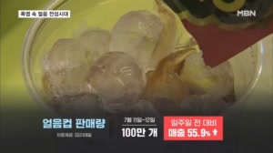 폭염 속 얼음 전성시대…얼음공장은 풀가동, 대용량 얼음 정수기까지