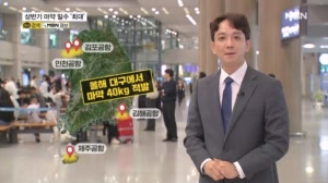 아기침대 뜯자 하얀 가루가 우수수…마약 밀수 '역대 최대'