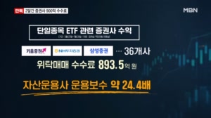 [단독] 증권사, '단일종목 레버리지 ETF'로 900억 수수료