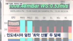 두 달째 이어지는 인도네시아 최악 산불…소송에 주변 국가까지 피해