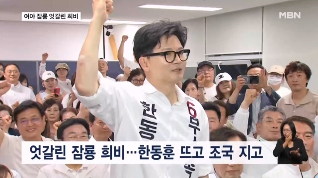 한동훈 대권 도약 vs 조국 정치적 실패
