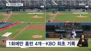 LG 트윈스, 프로야구 사상 최초 '1회 4홈런' 기록