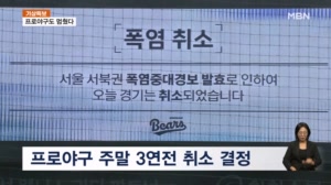 폭염에 프로야구 주말 3연전 취소…11일 경기 '오후 7시' 시작