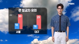 [AI 기상캐스터] 큰 일교차…오후부터 동해안 비