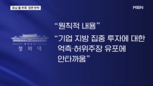 이 대통령 "돼지 눈엔 돼지 보여"…"기업투자 억측 안타까움"