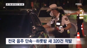 "맥주 딱 두 잔 마셨는데"…하룻밤 새 음주운전 320건 적발