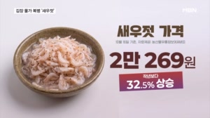 김장 물가 복병 '새우젓'…배추·무 내렸지만 새우젓 30% 껑충