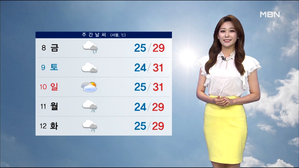 [뉴스7 날씨] 내일 전국 비…중북부 호우주의