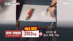 올해 적발된 마약만 1억 명분…캄보디아발 마약 2년 새 34배 폭증