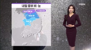 [날씨] 내일 중부 비·눈 조금…강추위 물러나