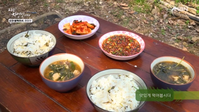 <자연밥상> 진한 쑥 향 머금은 쑥밥 & 쑥 된장국