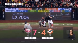 LG, '9회 6득점' 대역전극…우승까지 1승