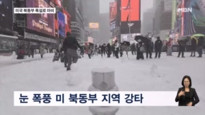 미국 북동부 폭설로 마비…항공편 9000편 취소에 정전까지
