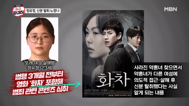 김명준의 뉴스파이터-'또래 살해' 정유정, 영화 '화차' 주인공처럼?…사이코패스 점수는?