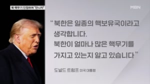 김정은 대꾸도 없는데 트럼프 "북한은 일종의 핵보유국, 그러니 만나자"