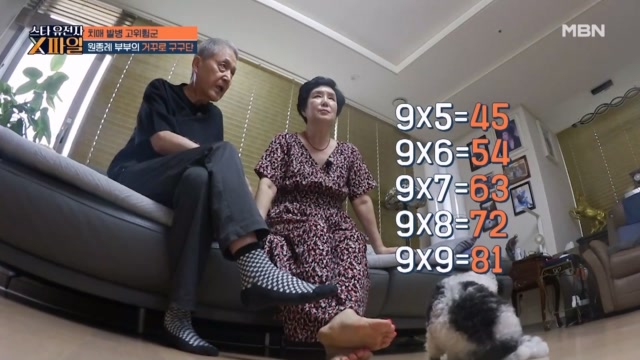 치매 발병 고위험군 배우 원종례 부부의 일상 속 뇌 건강 관리법 거꾸로 구구단
